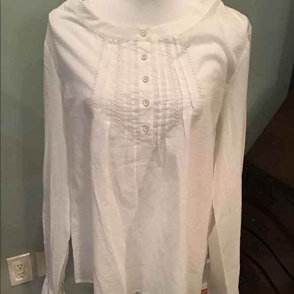 NWOT Vineyard Vines large white blouse - Picture 1 of 3